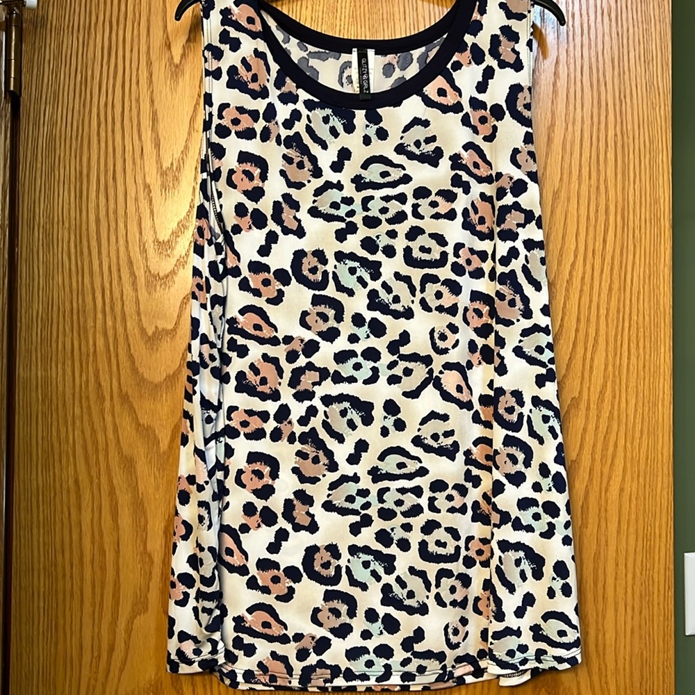 Glitzy Girlz animal print tank
